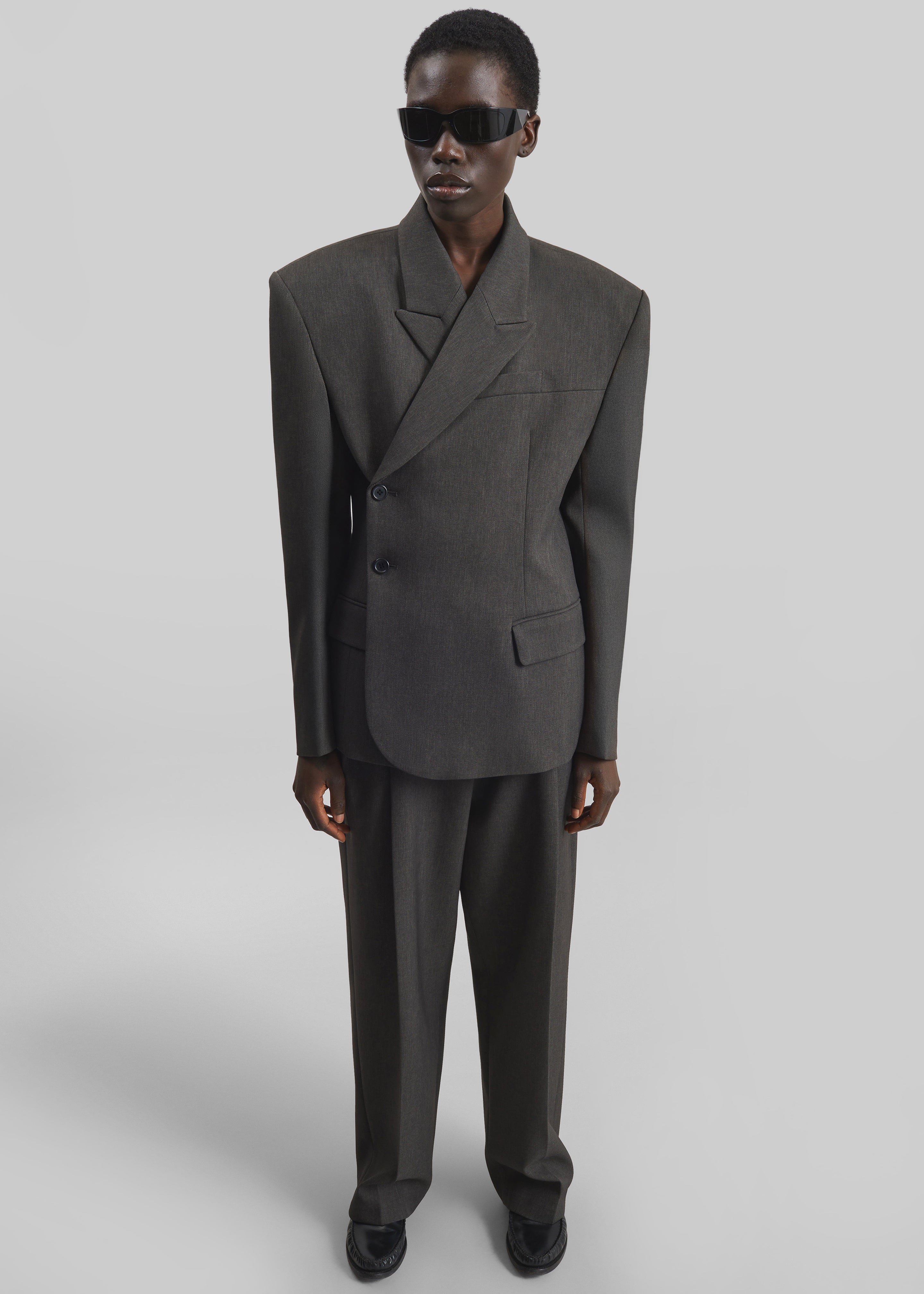 Blerick Crossover Blazer - Dark Grey