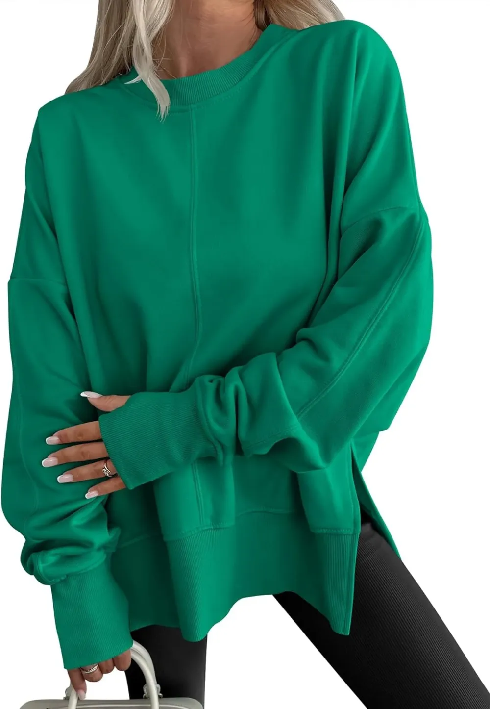 Women Oversized Sweatshirts Thumbhole Long Sleeve Hoodies Shirts