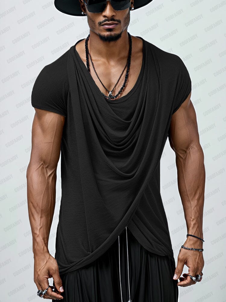 Casual Soft Touch Draped Top