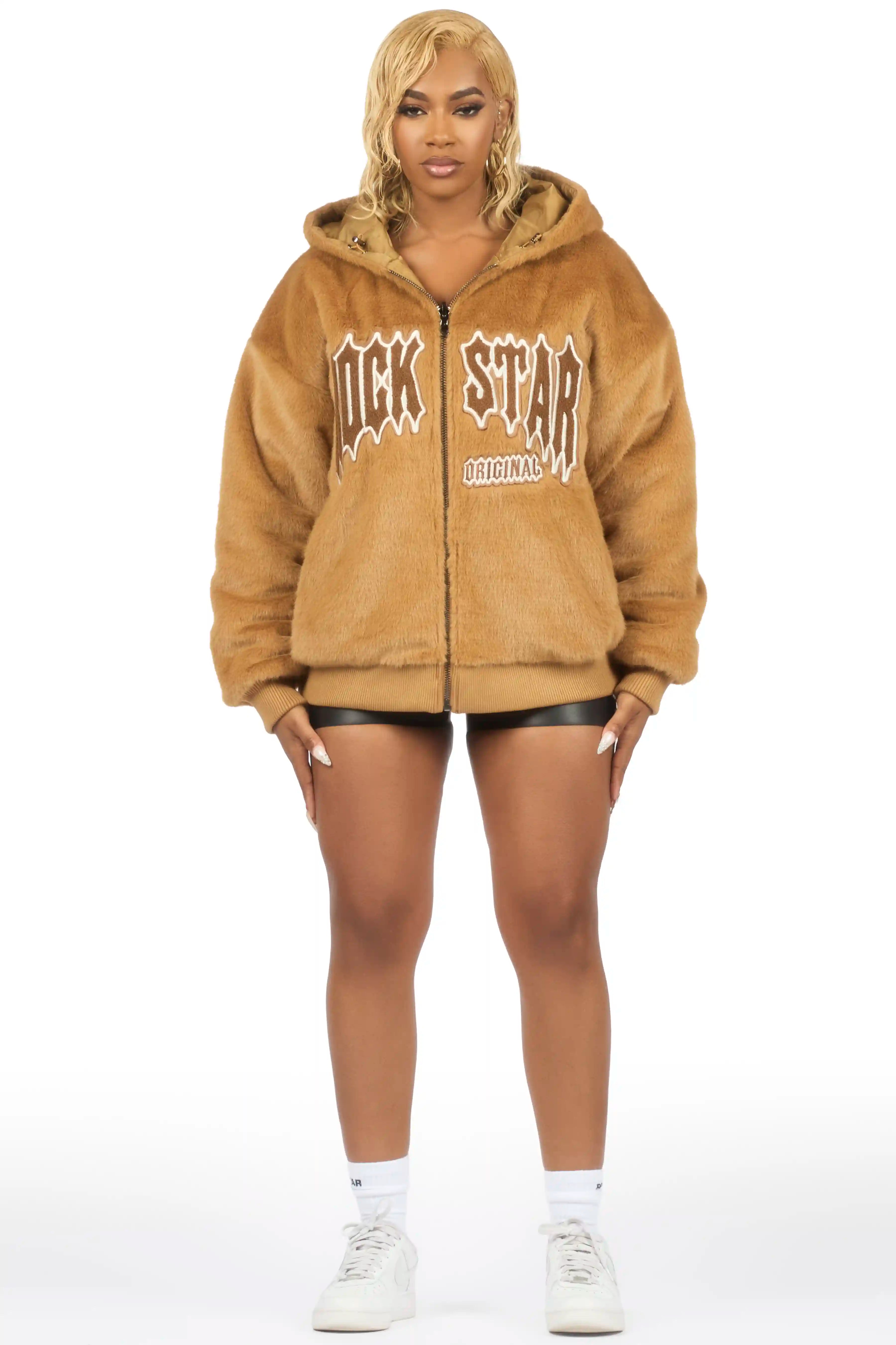 Jaleah Brown Oversized Fur Jacket