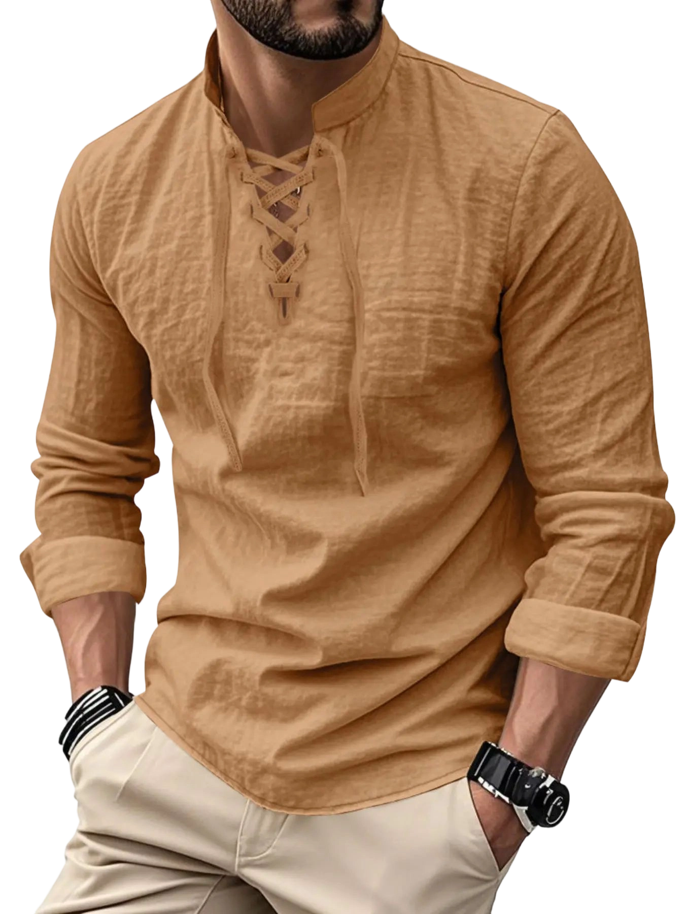 Men's Lightweight Breathable Linen Shirt
