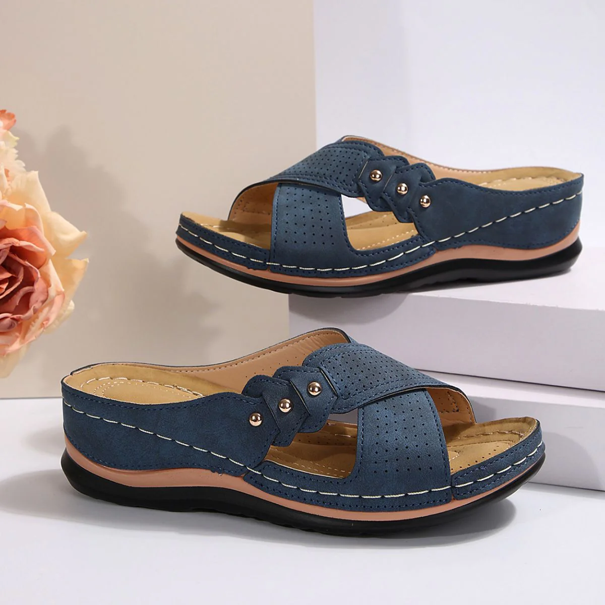 Open Toe Platform Sandals (multiple color options)