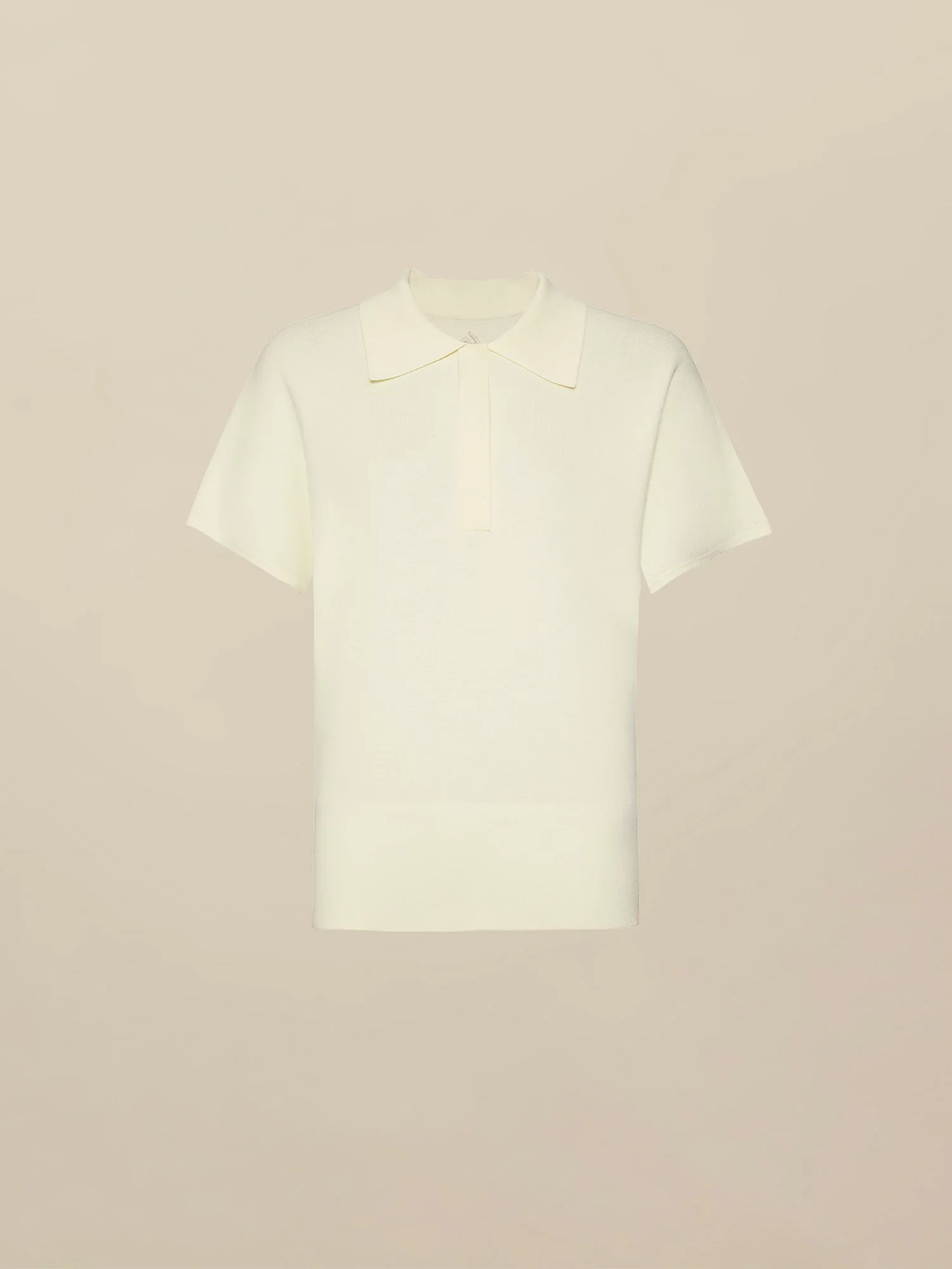 Polo Neck Short Sleeve Knit Shirt