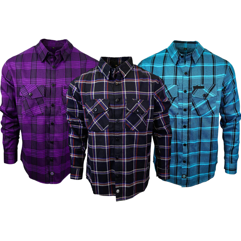 🔥 Men’s Patriot Red, White & Blue Flannel Shirt — Hidden Snap Collar