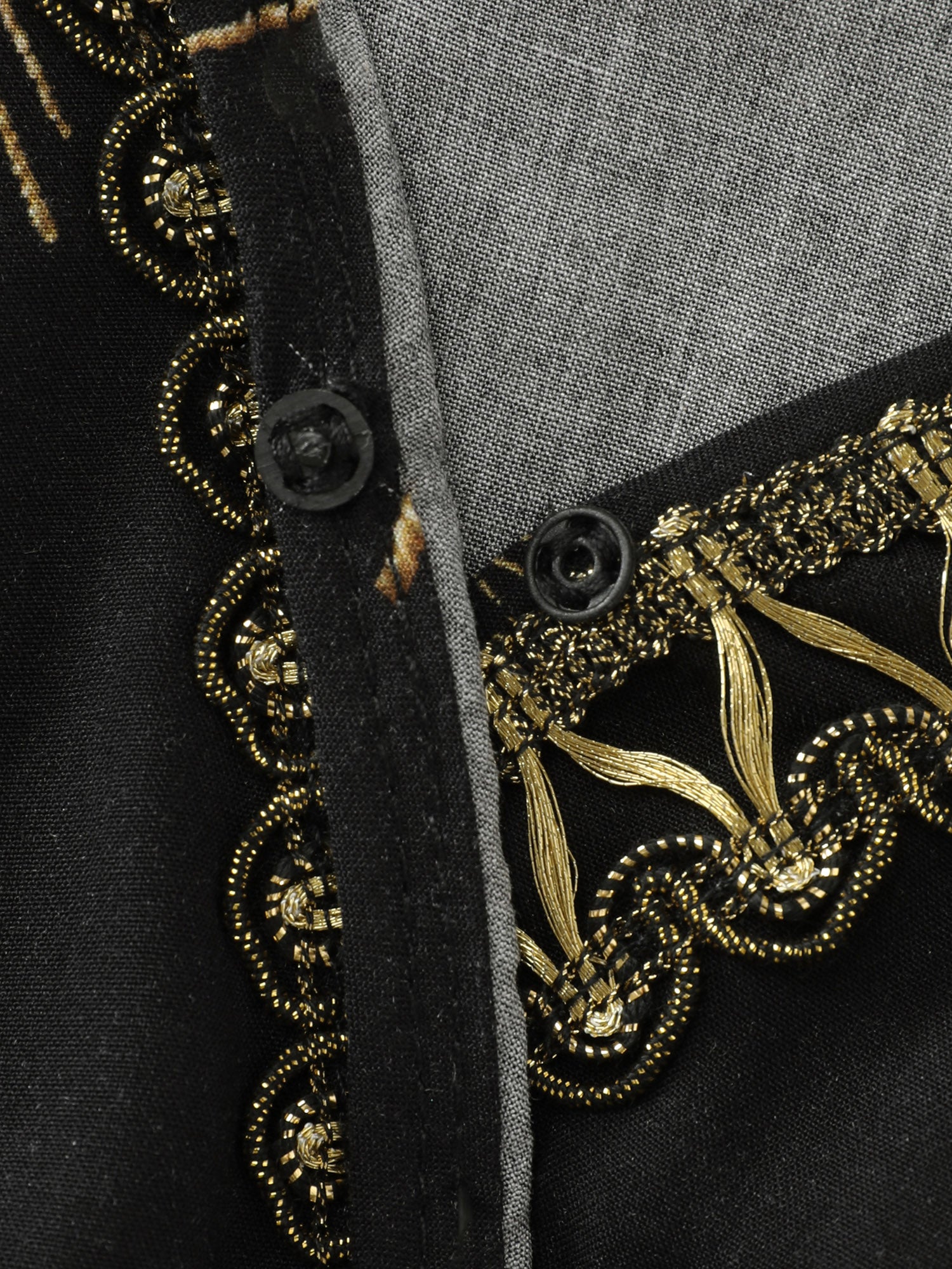 Star Moon Pattern Belted Jumpsuit