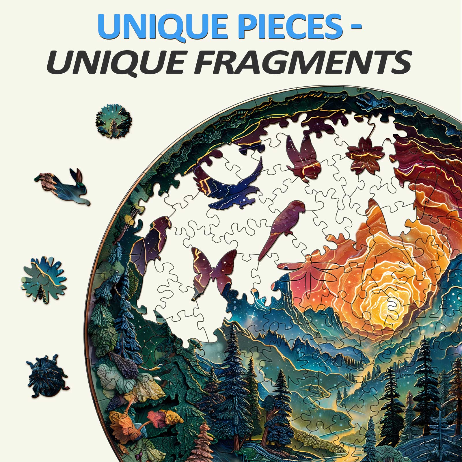 Cave Sky Wooden Jigsaw Puzzle