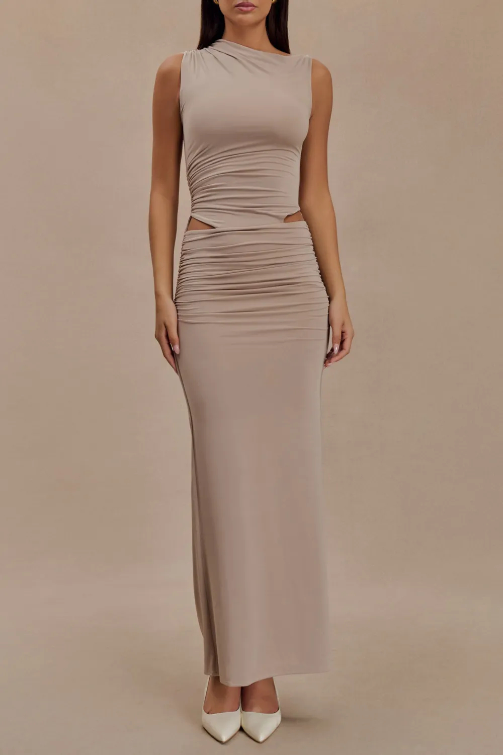 Slinky Cut Out Maxi Dress