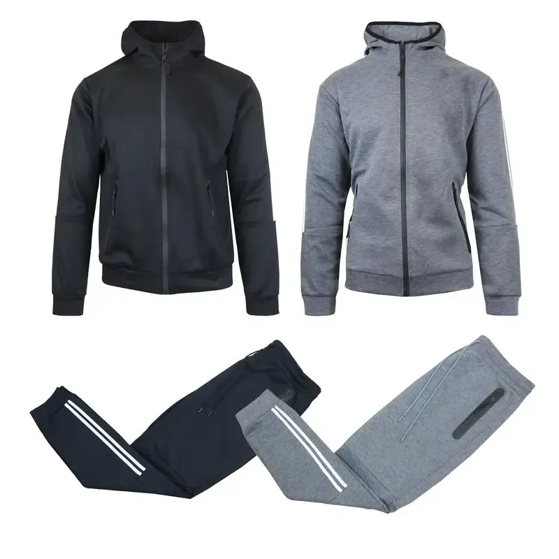 Men’s 4-Piece Fleece Zip Hoodie & Jogger Sets