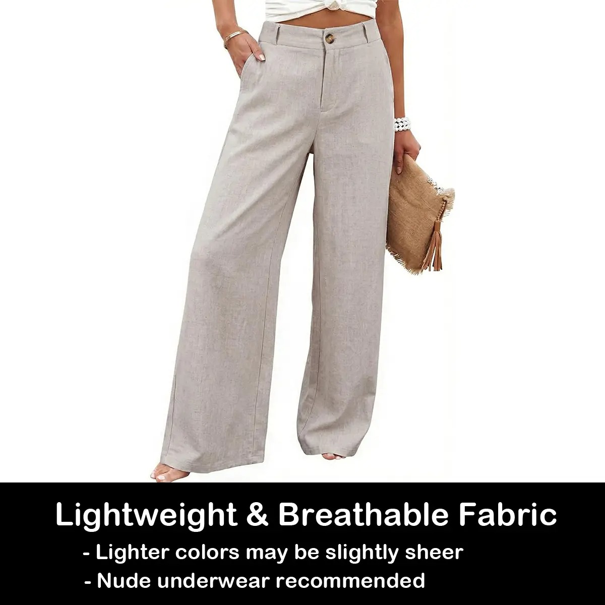 Women's High Waist Wide Leg Pants