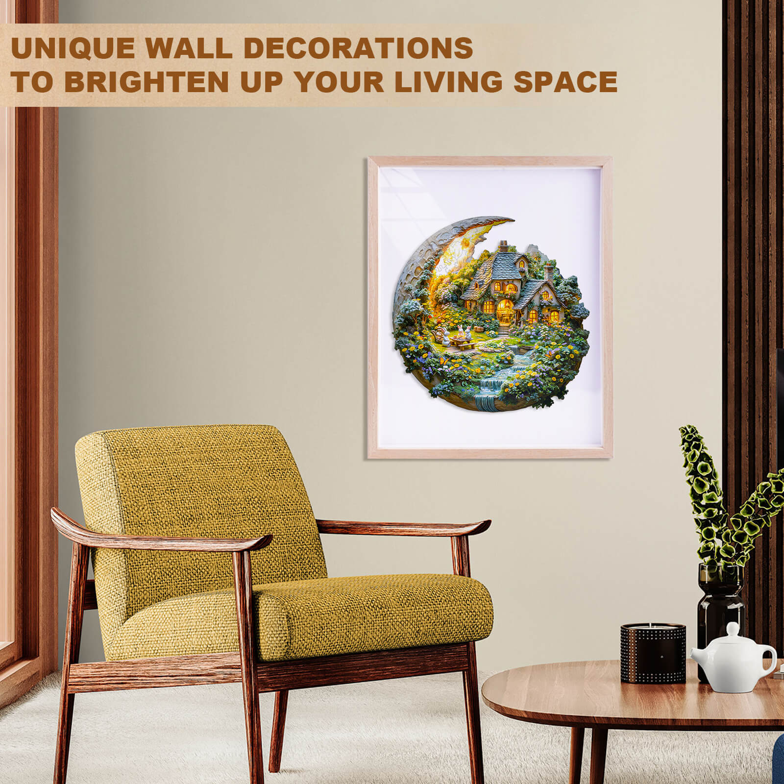 Moonlight Garden-2 Wooden Jigsaw Puzzle