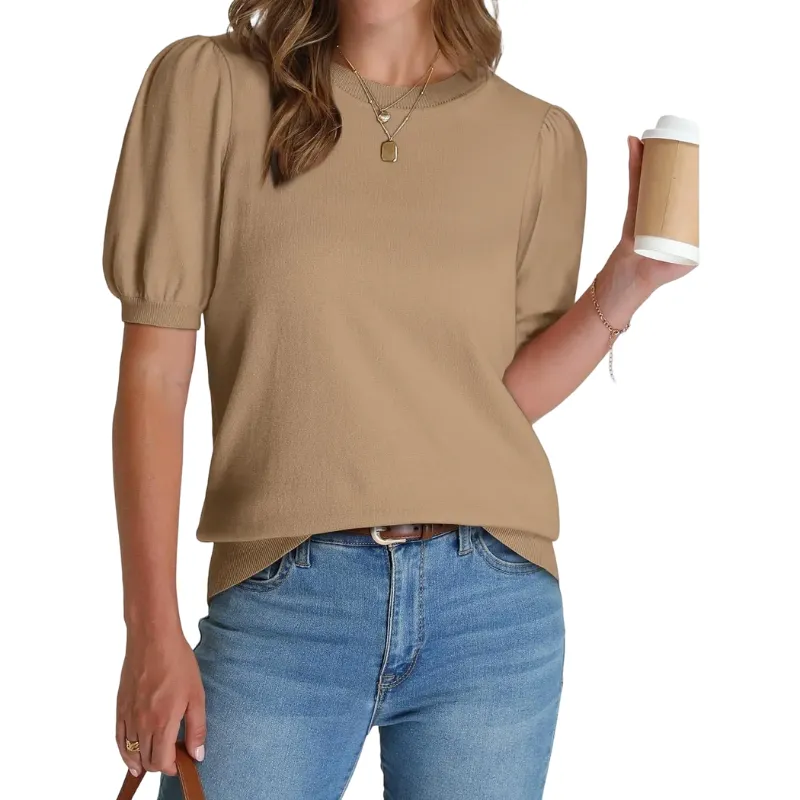 Women's Puff Sleeve Knit Sweater(New Arrivals)