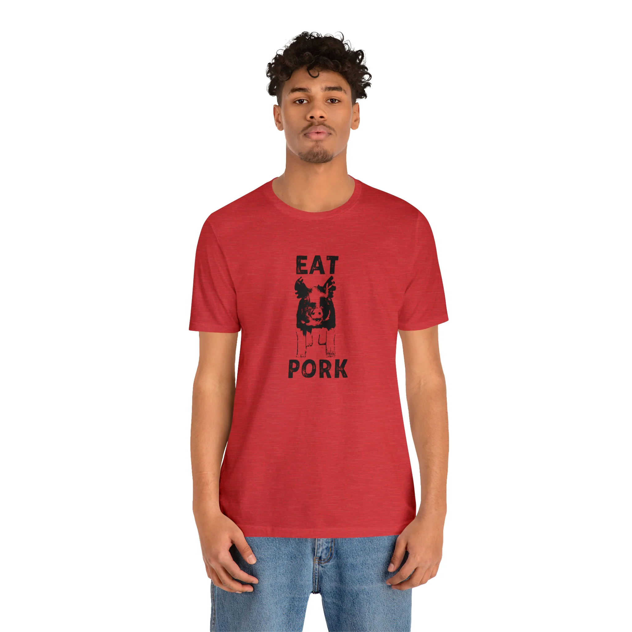 Eat Pork Unisex Jersey Short Sleeve Tee