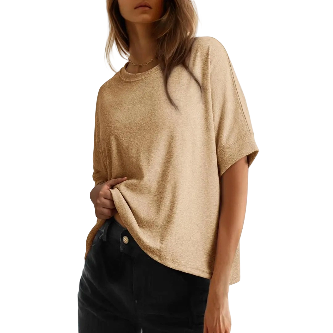 Women's Tops for Women 2026 Loose Oversized Basic Tee Comfortable Soft Fabric Flattering Fit - Womenswear