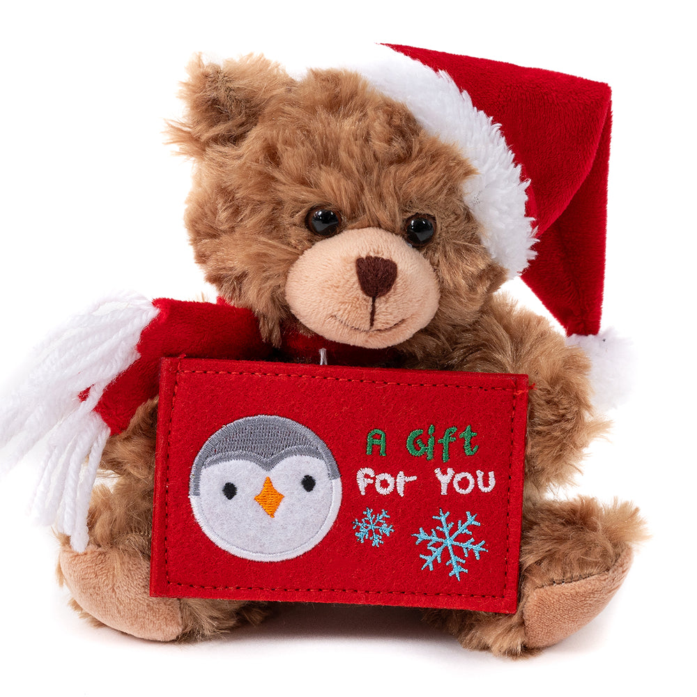 Christmas Red Gift Card Bear 9inch