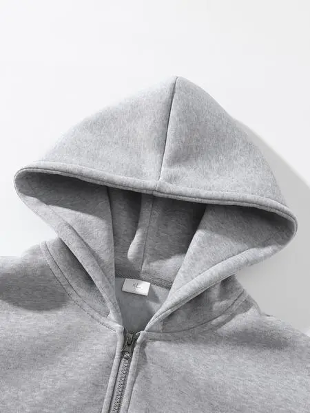 Fit Casual Drop Shoulder Half Zip Hoodie