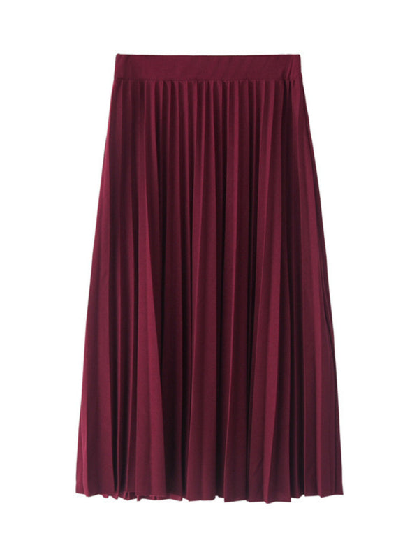 A-Line Skirt Midi Skirt