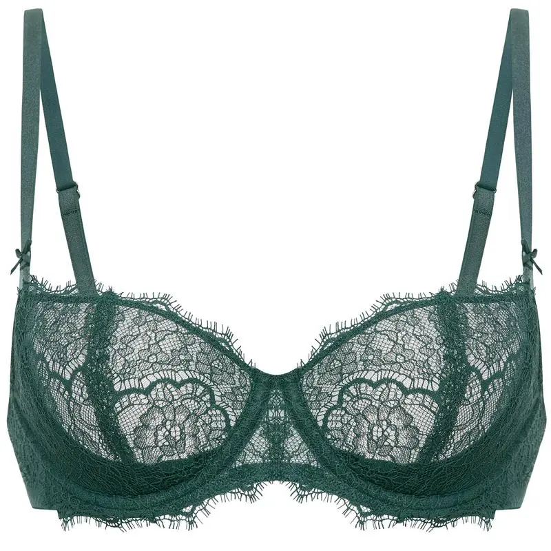 Women's Plus Size Lace Push-Up Balconette Bra