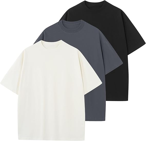 Men’s Oversized Cotton Crewneck T-Shirt (Unisex Fit)