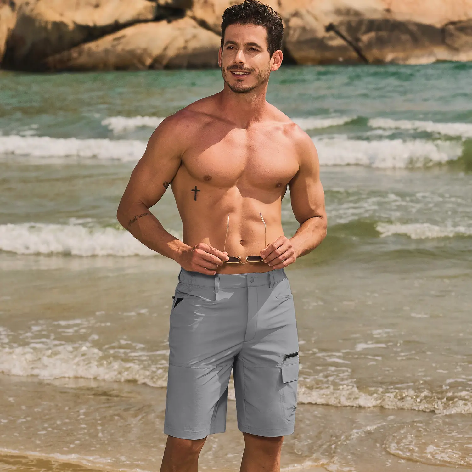 Men’s Quick-Dry Hiking Cargo Shorts