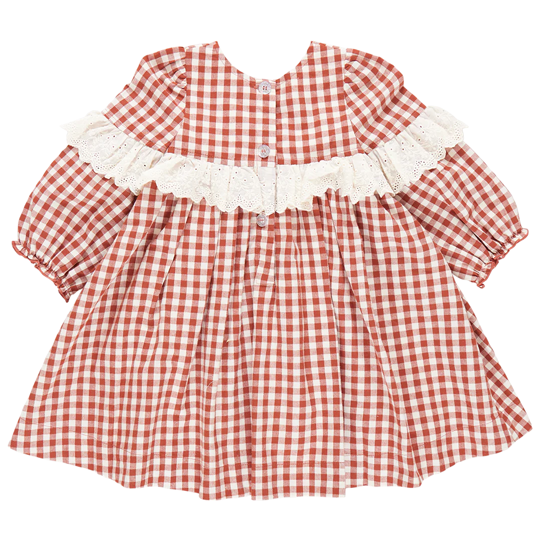 Girl's Dixie Pony Gingham Dress