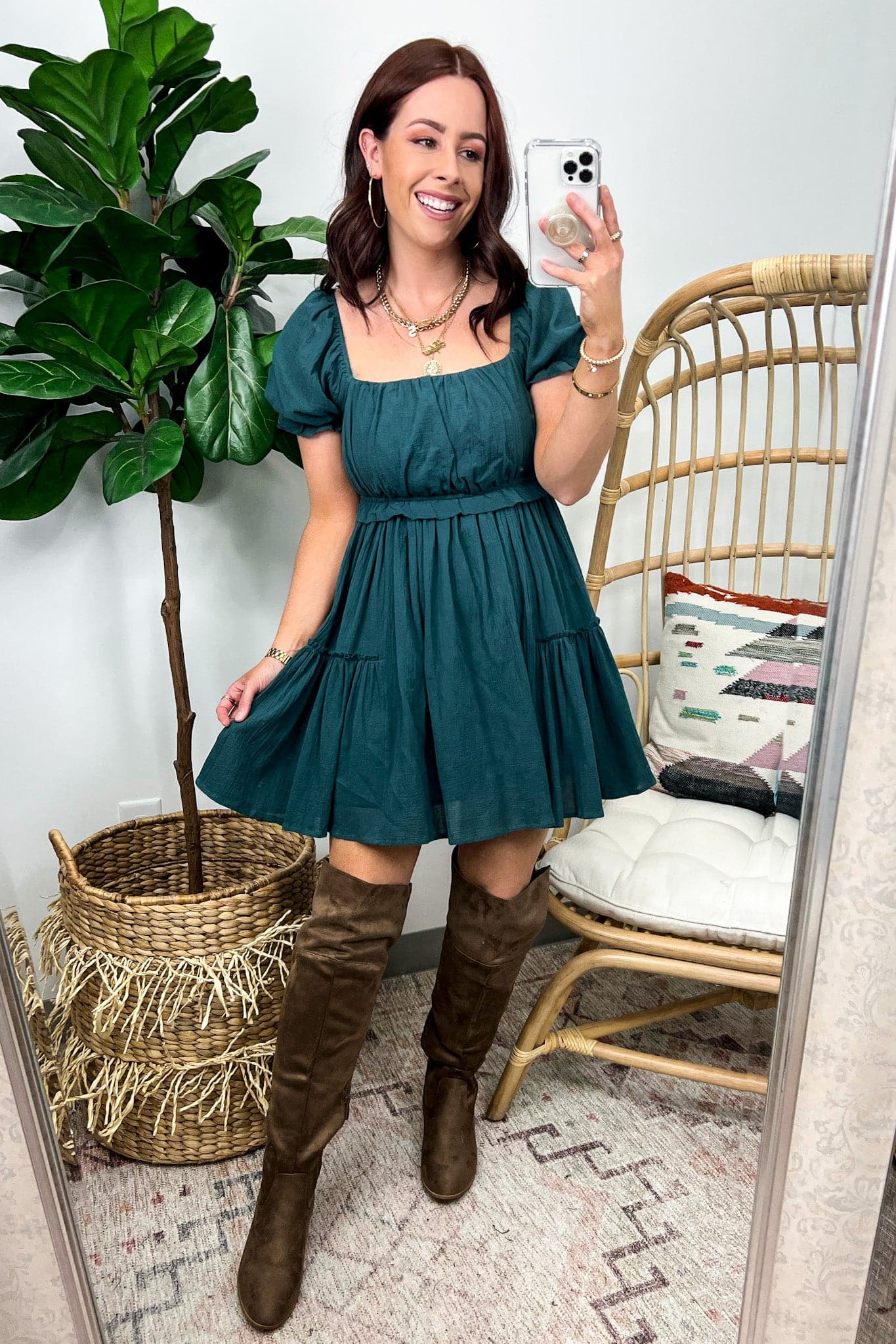 Faux Suede Over the Knee Boots