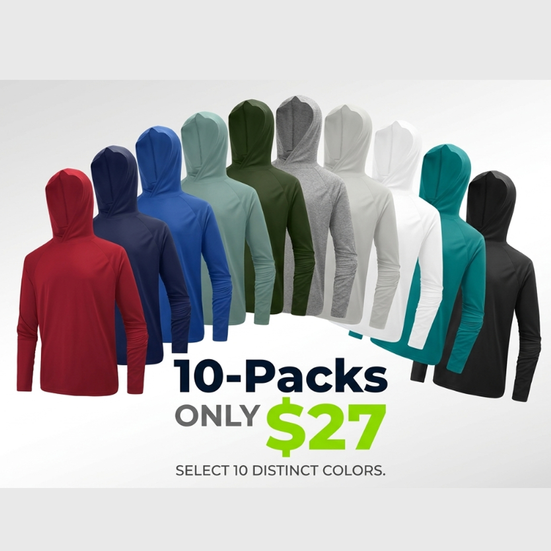 Men's Lightweight UPF50+ Sun Protection Performance Hoodie