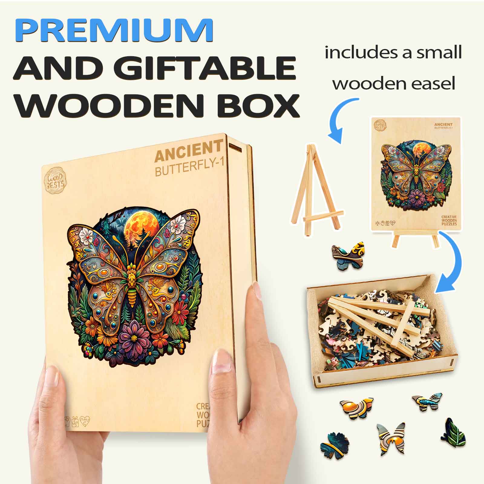 Ancient Butterfly-1 Wooden Jigsaw Puzzle