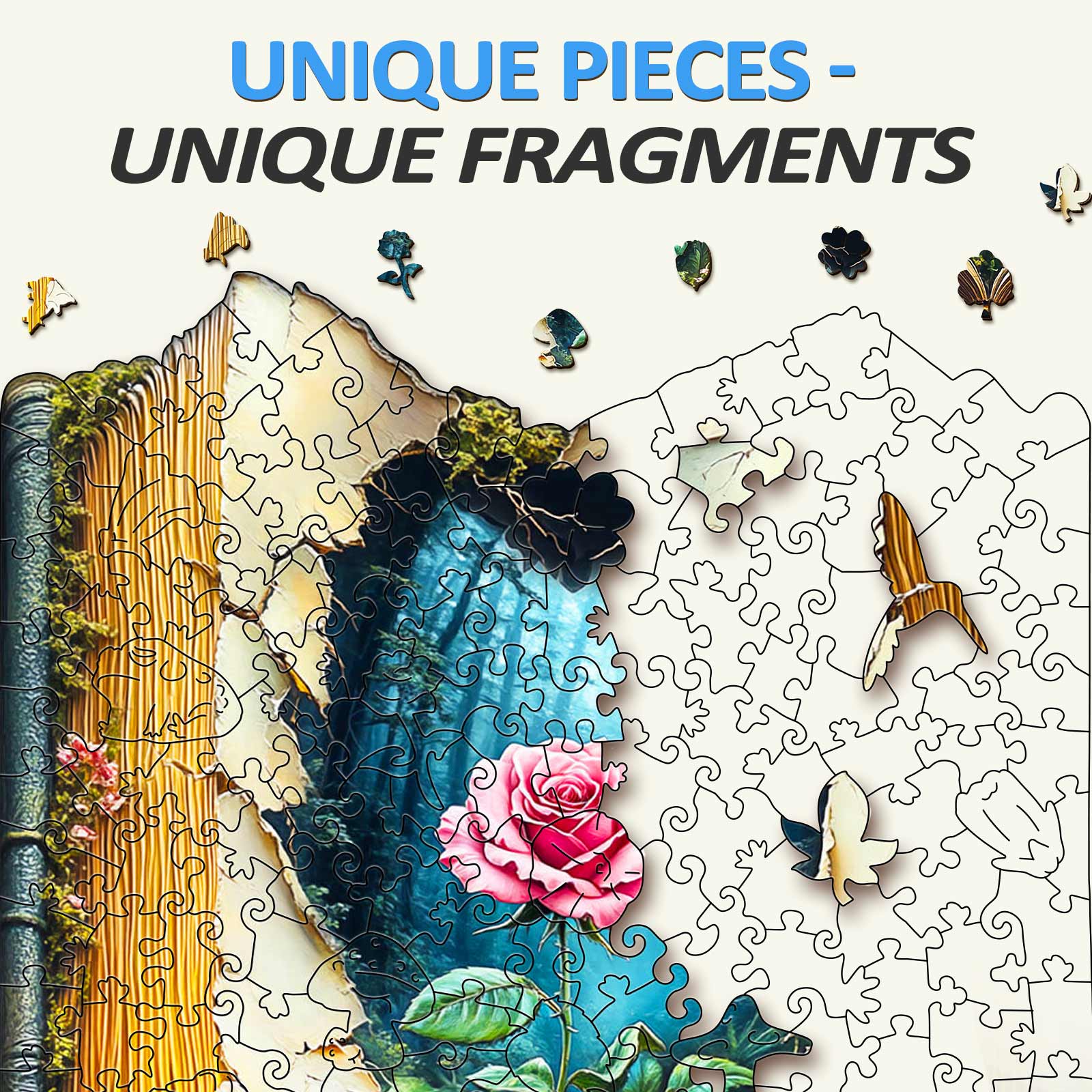 Blooming Story  Wooden Jigsaw Puzzle