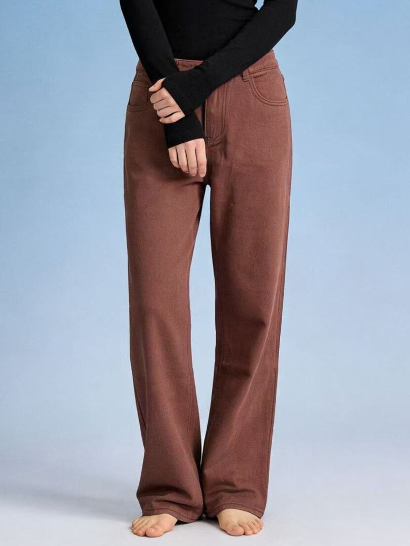 Butterfly Back Wide Leg Jeans