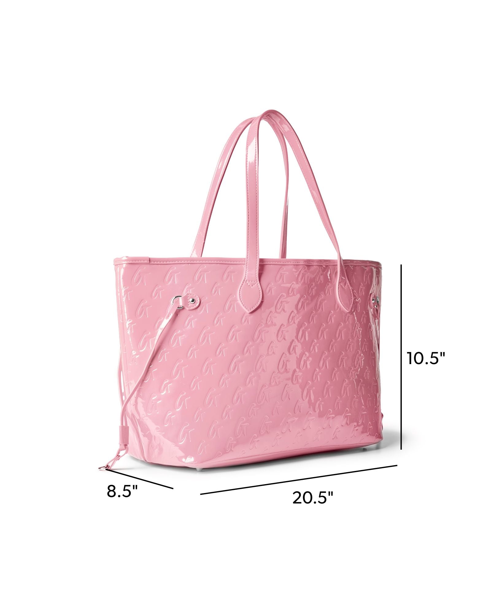 MONOGRAM GLAM TOTE - MIRROR PINK