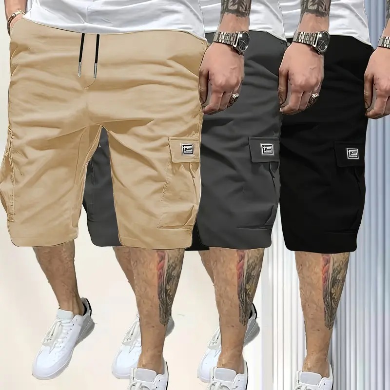 Men's Shorts Slanted Pockets Versatile Casual Wear