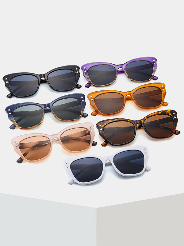 Geometric Sun-Protection Sunglasses Accessories