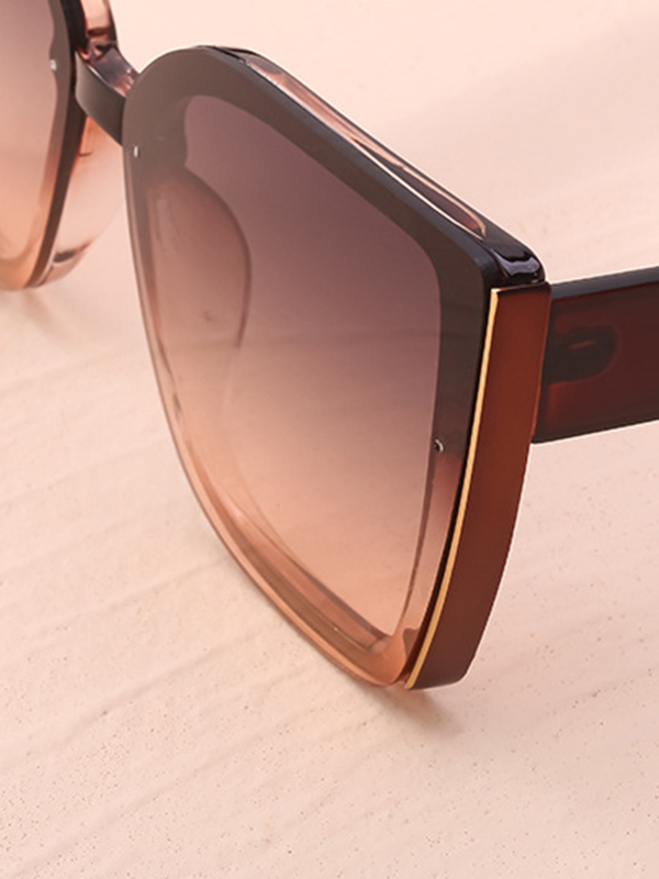 Geometric Sun-Protection Sunglasses Accessories