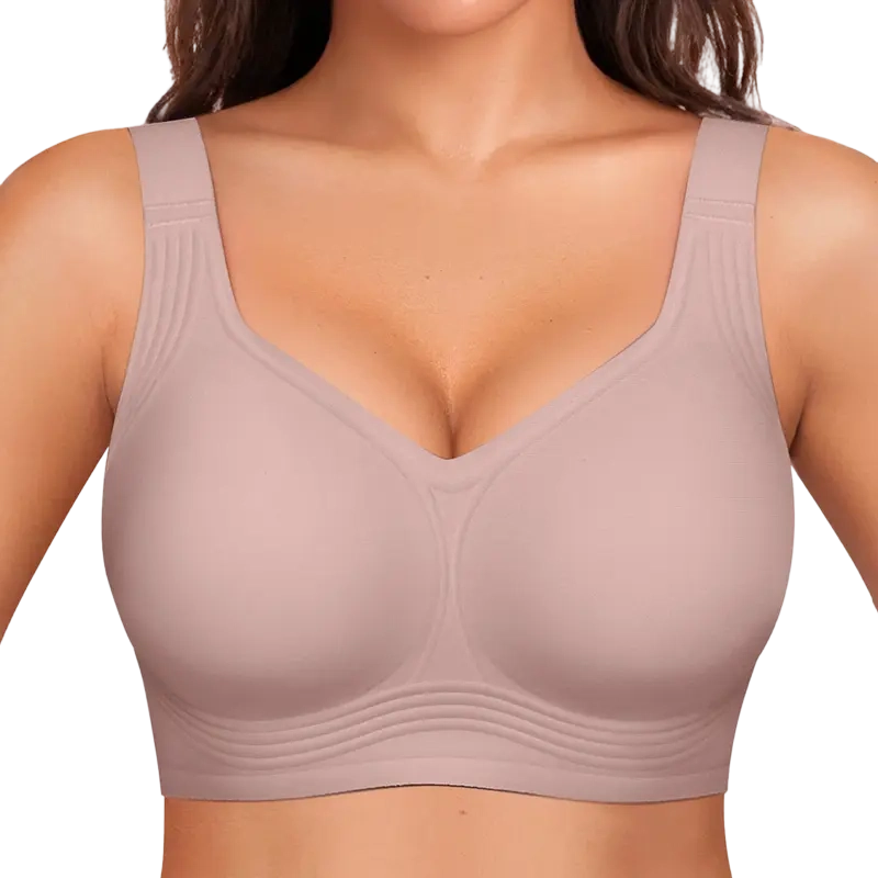Women Jelly Wireless Womens Comfortable Wireless Bras Push Up Bralettes Seamless Tshirts Bras Deep V Everyday Bras