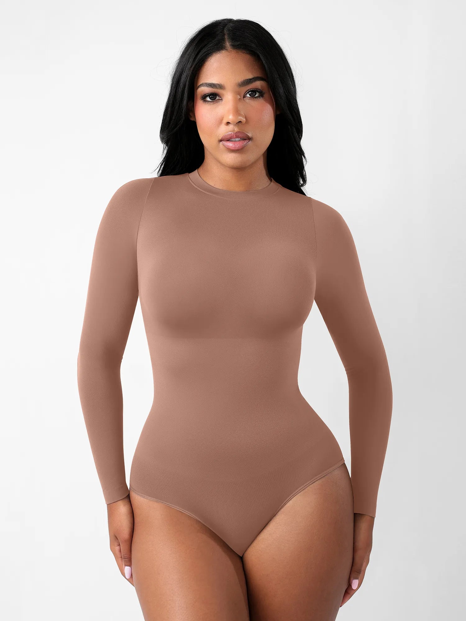 Feelingirl Seamless Ultra-Soft Crew Neck Bodysuit