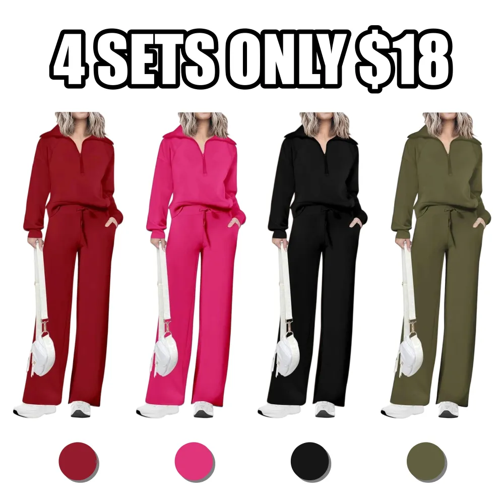 Women's Casual 2-Piece Sweatsuit Set