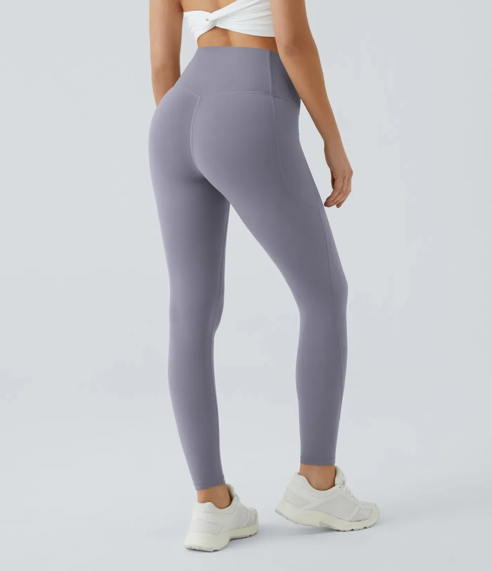 High Waisted Tummy Control Pocket Shaping Training Leggings