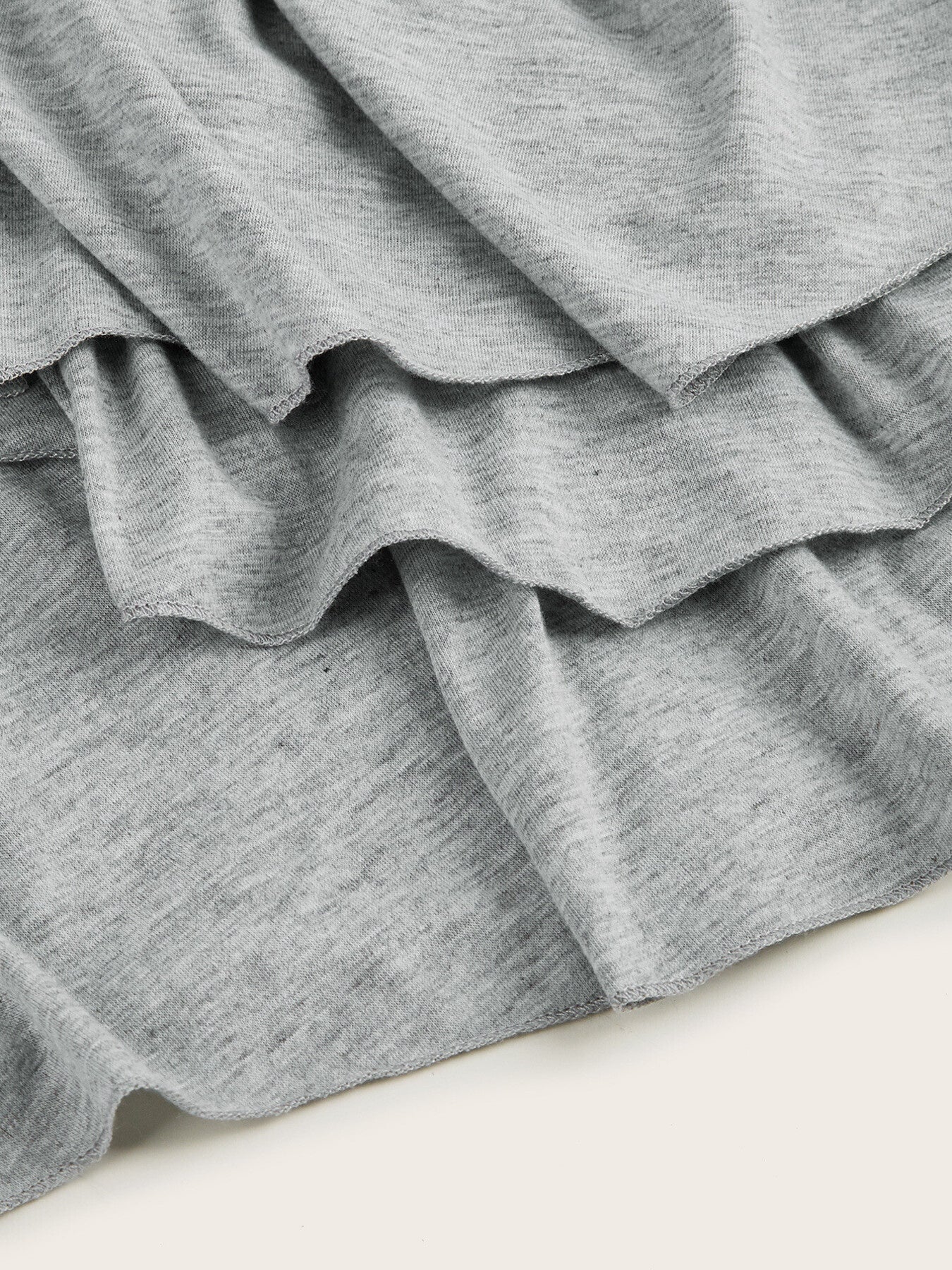 Full Size Heart-Decor Layered Midi Dress Plus Size