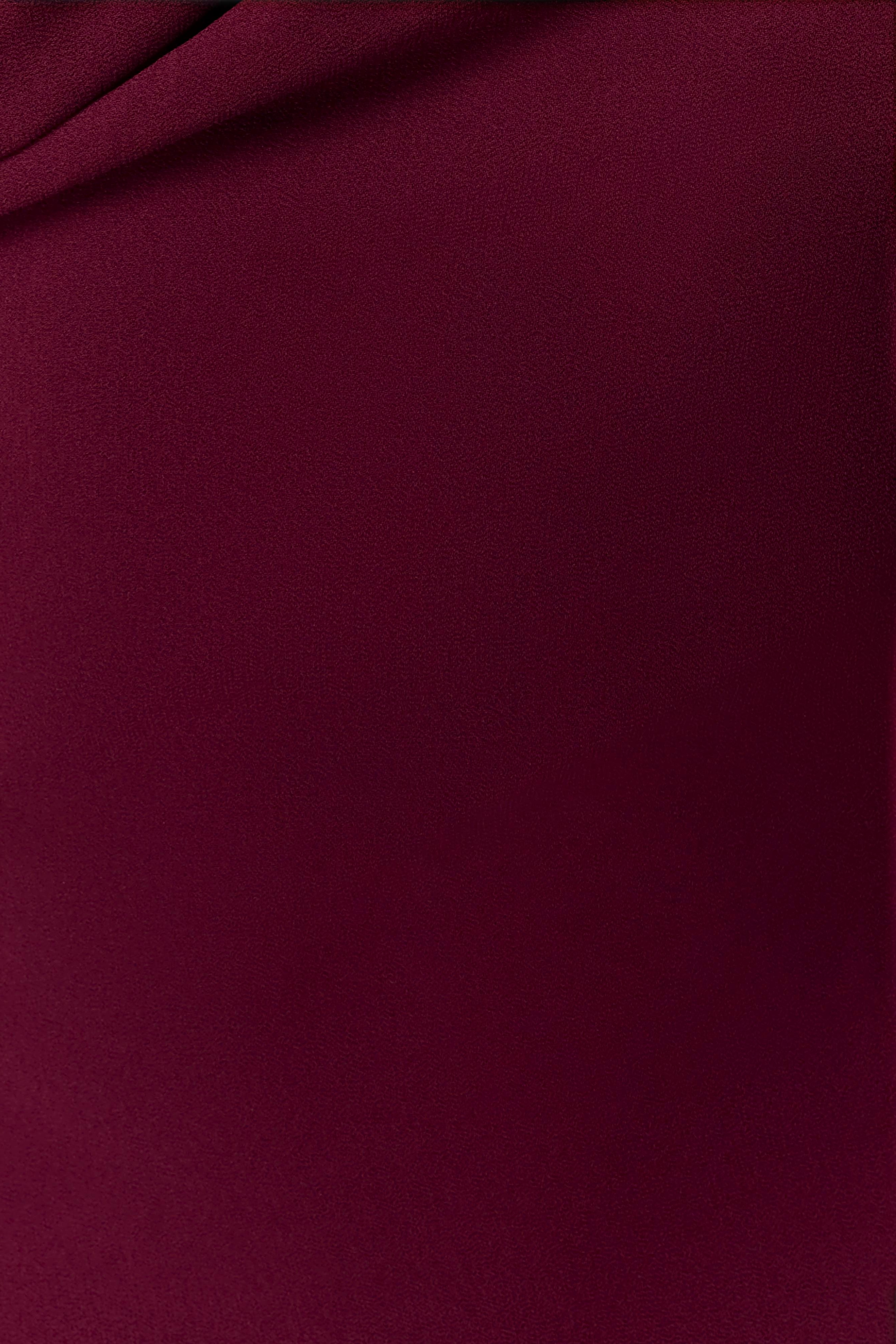 Wine Chiffon Mini Dress