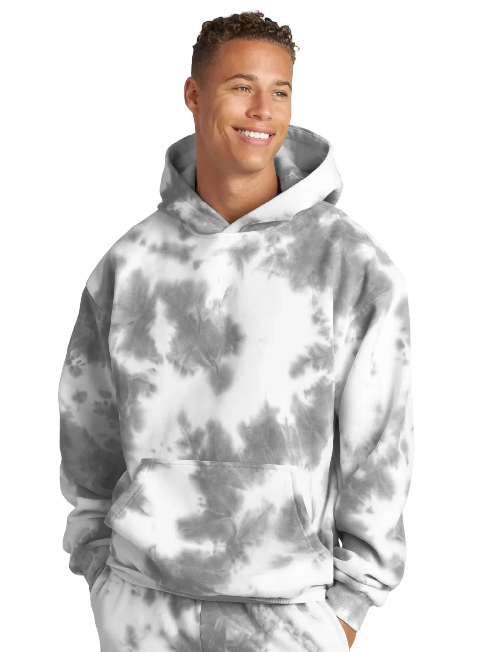 Tie-dye unisex hooded sweatshirt