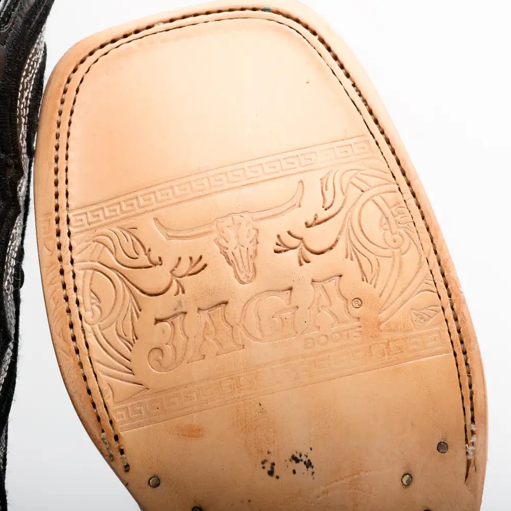 Genuine Cowhide Boots - Square Toe