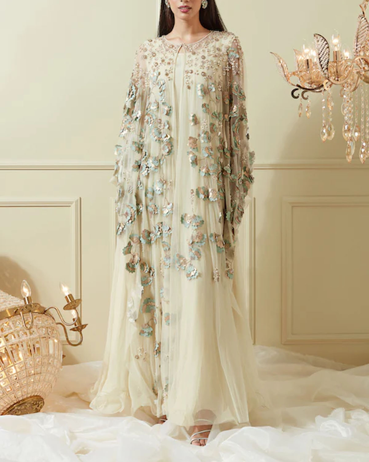 Mint Green Hana Kaftan Dress