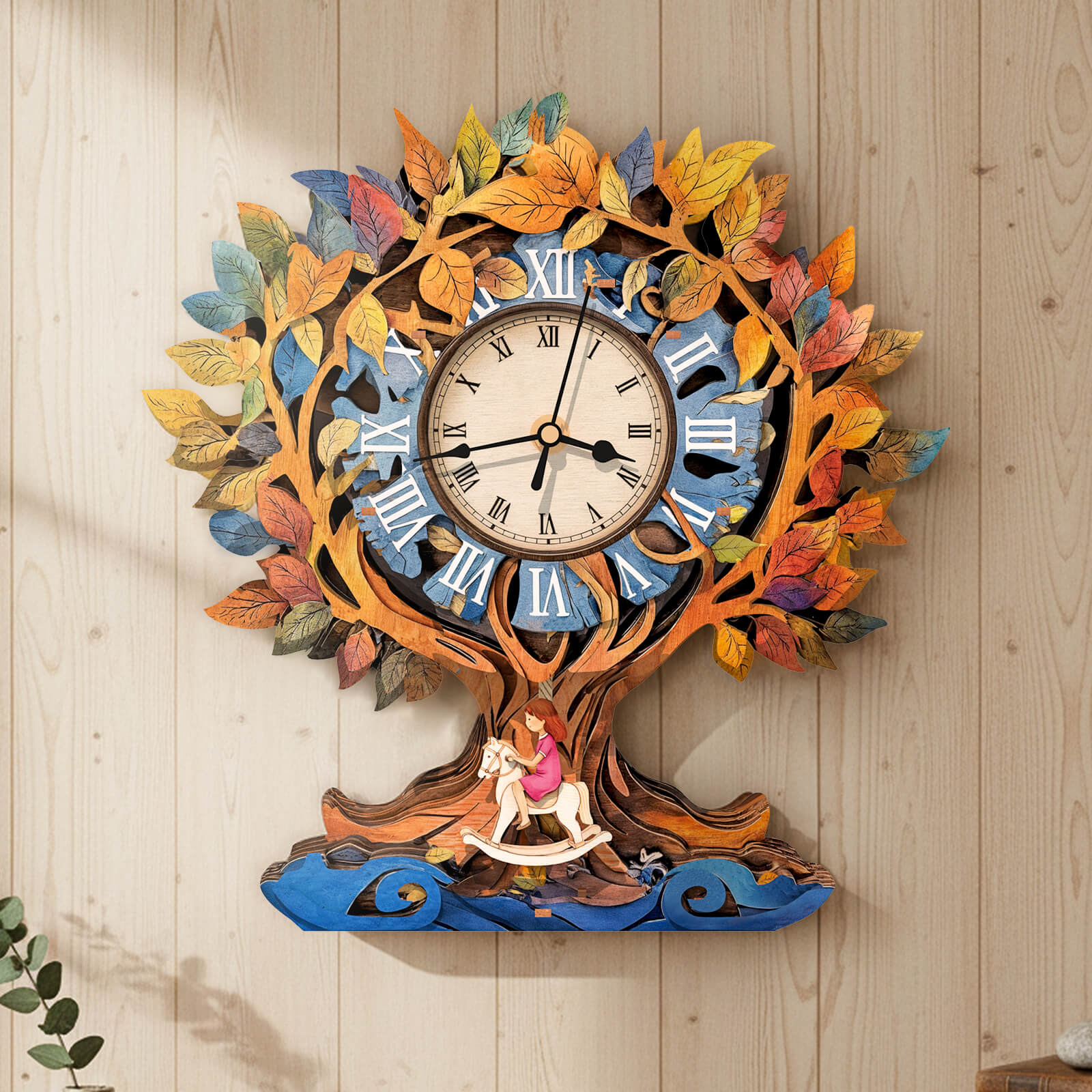 Tree of Life â€“ DIY Wooden Clock, 3D Puzzle Craft Kit