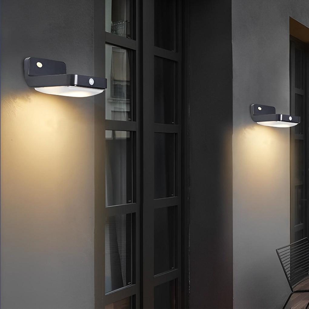 Minimalist Waterproof LED Intelligent Motion Sensor Solar Wall Lamp