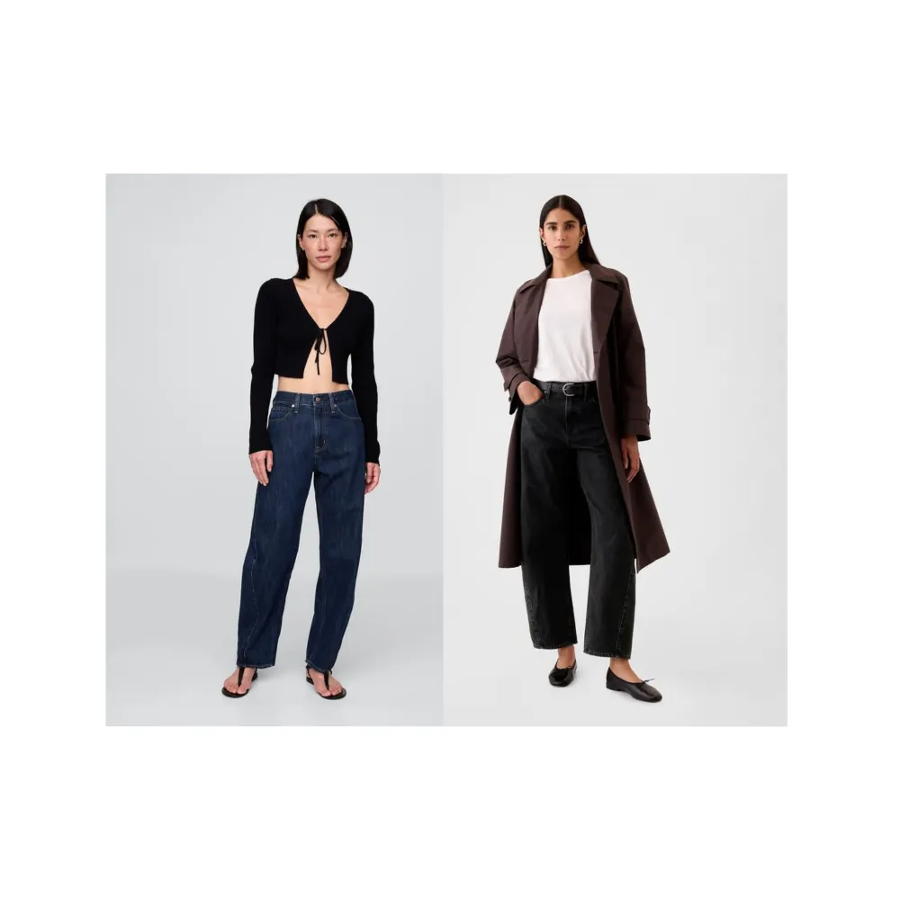 Women's High Rise Barrel Jeans