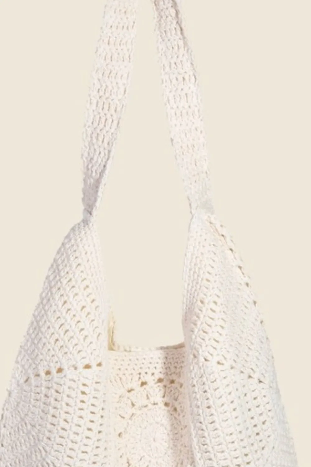 Fame Braided Panels Hobo Shoulder Tote Bag