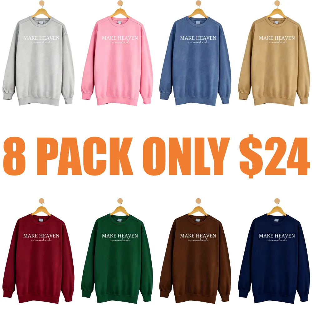 Make Heaven Crowded Embroidered Sweatshirt