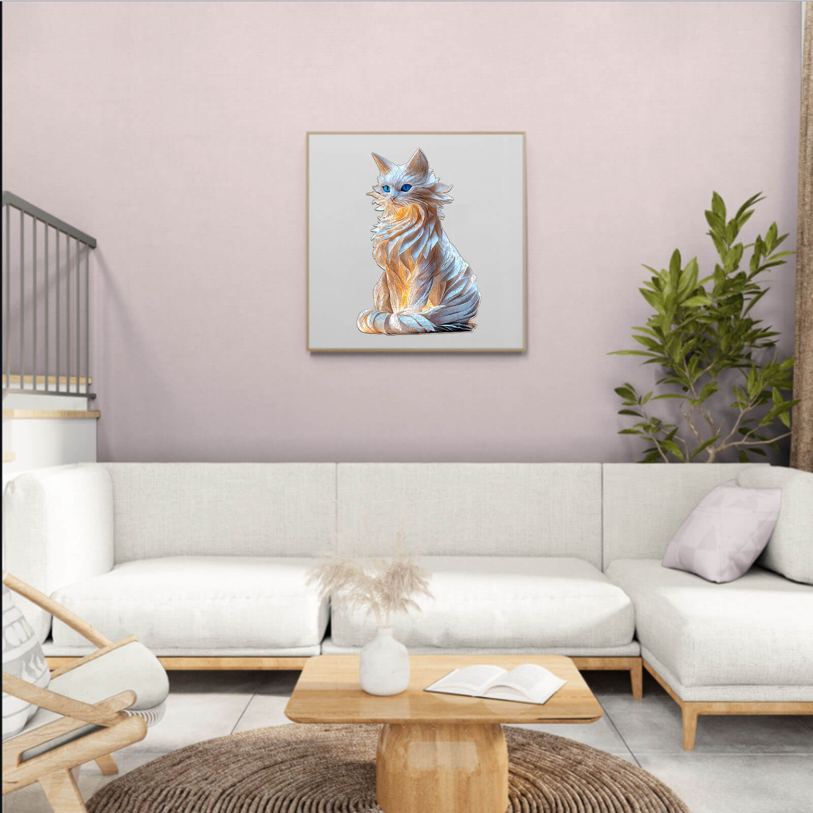 Noble cat Wooden Jigsaw Puzzle