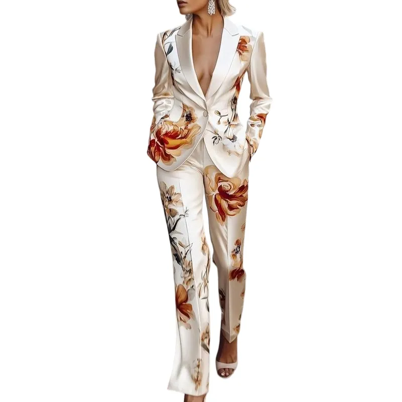 Two-piece Set Women's Floral Print Se