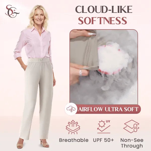 🔥HOT SALE🔥High Rise Silky Soft Pull-on Comfort Pants